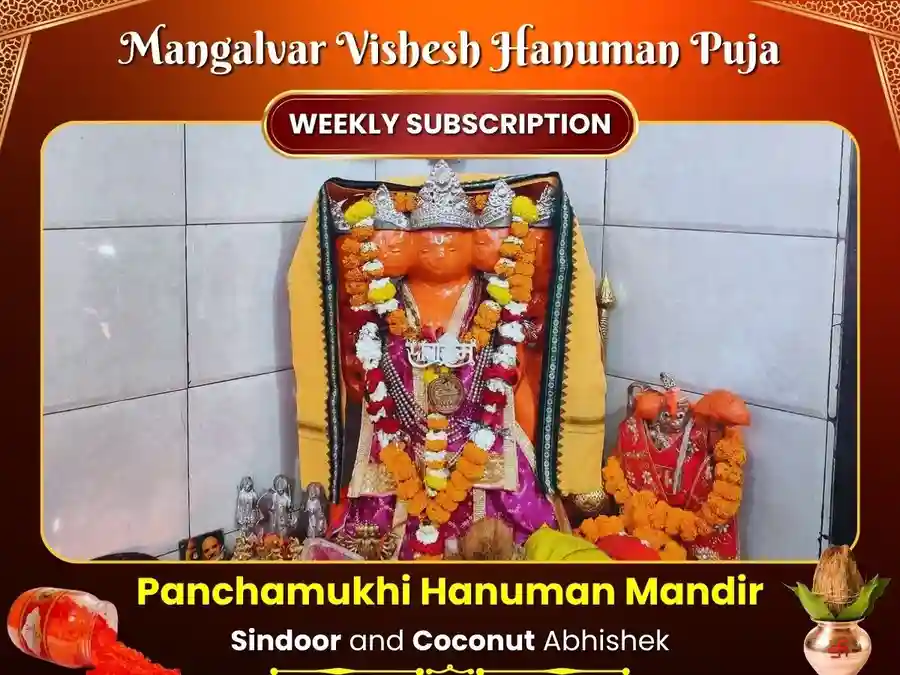 Mangalvar Panchamukhi Hanuman Weekly Sindur & Coconut Daan Utsav Kriya